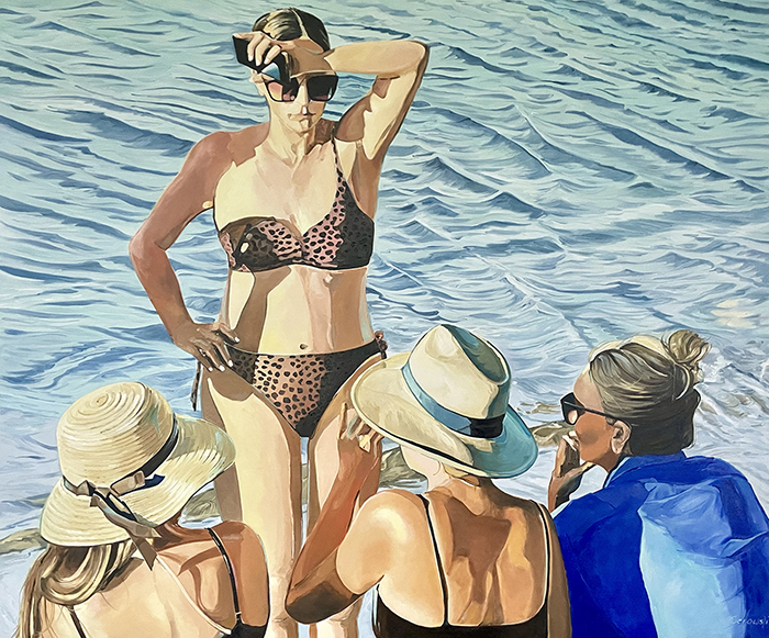 Gemälde Beach talks I von Kirsten Serowski