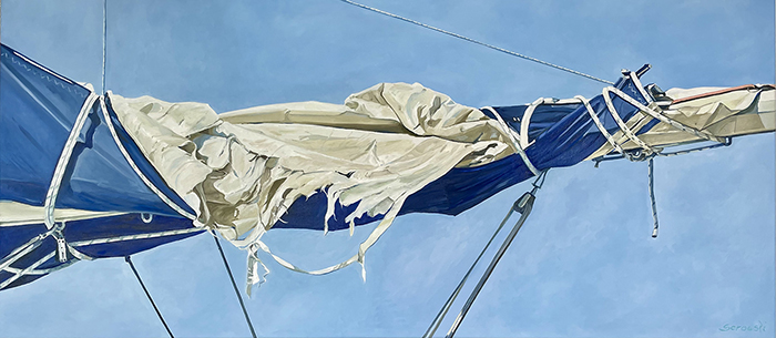 Gemälde Blue Sail 2 von Kirsten Serowski