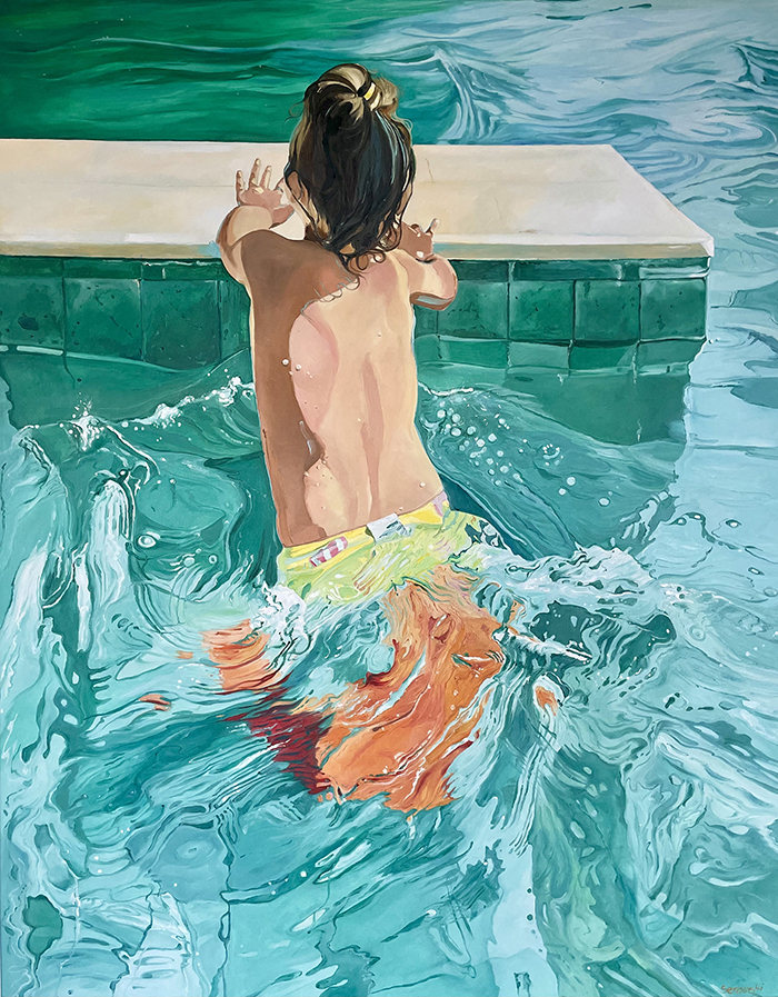 Gemälde Pool girls von Kirsten Serowski